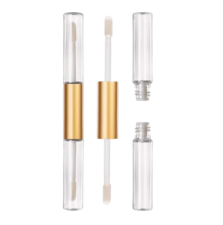 Om dobbelt ende lipgloss tube